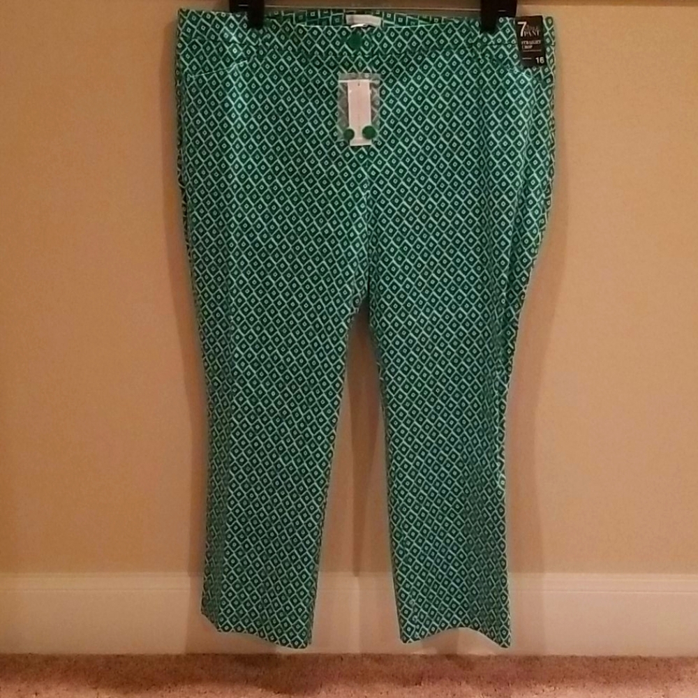 Straight crop pants
